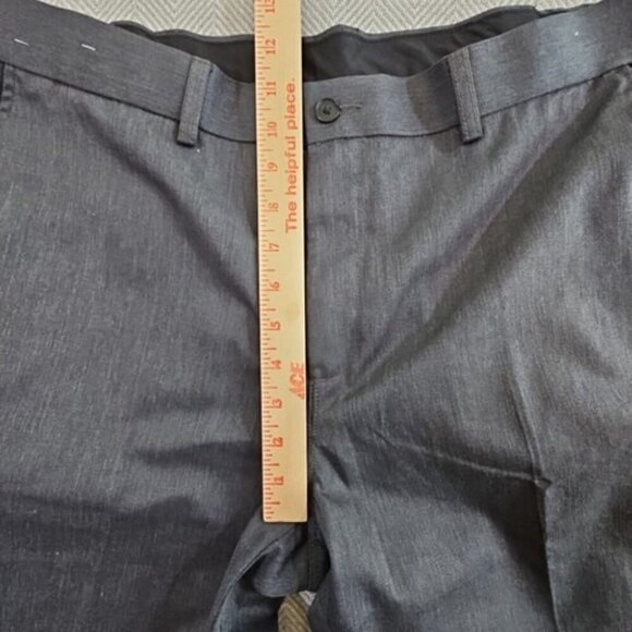 Twinhill Men's 36W 30L Flat Front Dark Gray Work Pants Reflective Stripe - Picture 7 of 12